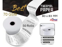 ZAPOS Thermal Till Roll 80 X 83Mm 50 Pk