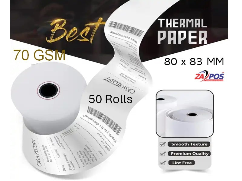 ZAPOS Thermal Till Roll 80 X 83Mm 50 Pk