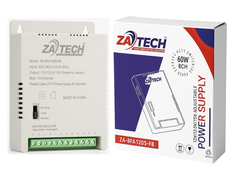 ZATECH 8Ch Indoor Power Supply