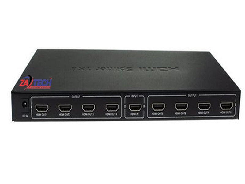 ZATECH 8Port Hdmi Splitter 1080P 3D Supp