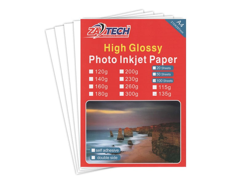 ZATECH High Gloss Photopaper 135G X100P