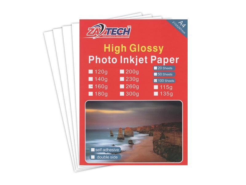 ZATECH High Gloss Photopaper 160G X100P