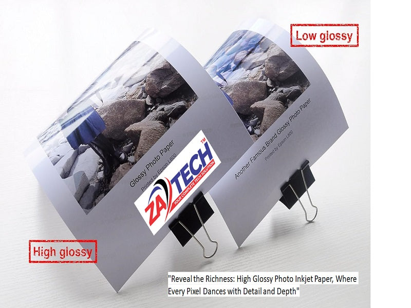 ZATECH A4-2 Side High Gloss  Photo Paper
