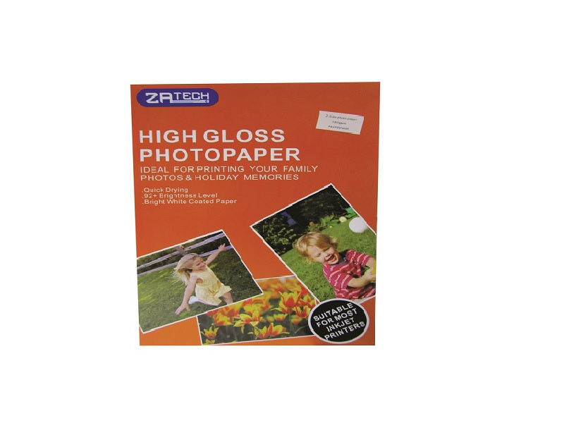 ZATECH A4-2 Side High Gloss  Photo Paper
