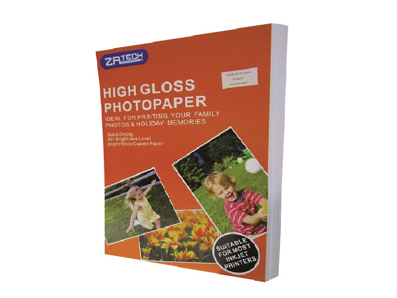 ZATECH A4-2 Side High Gloss  Photo Paper