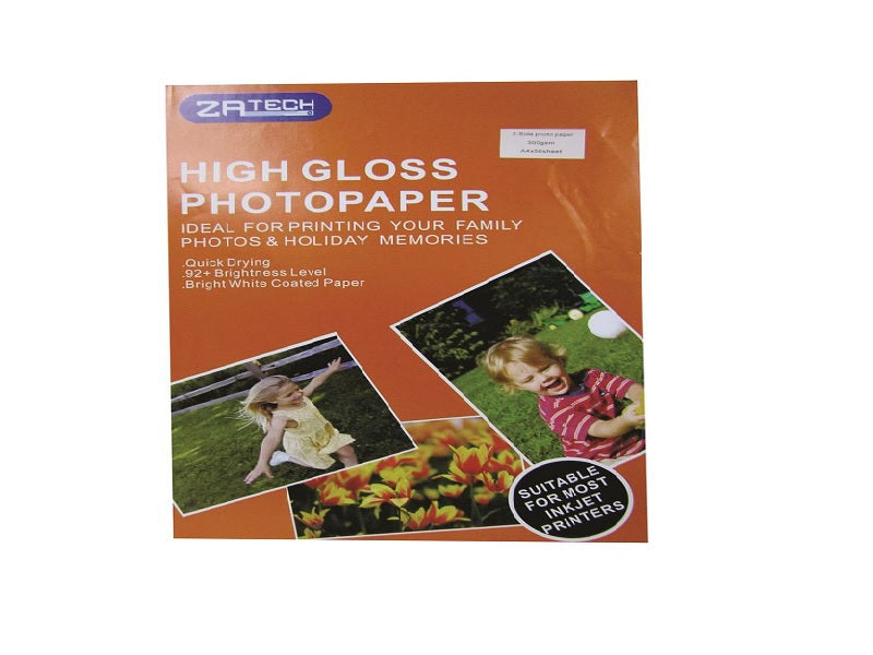 ZATECH A4-2 Side High Gloss  Photo Paper