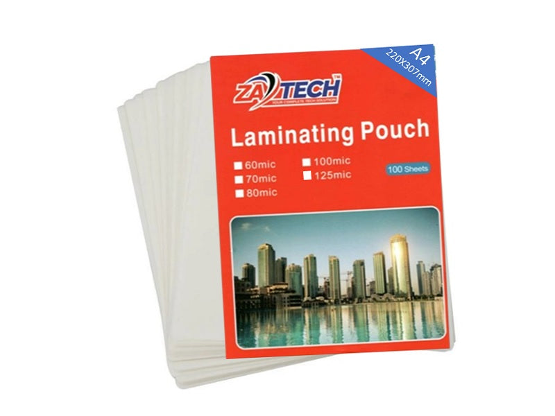 ZATECH A4 Laminating Pouch 140Micx100Pck