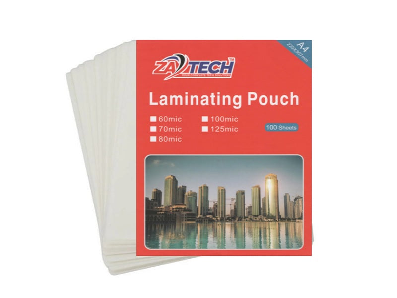 ZATECH A4 Laminating Pouch 160Micx100Pck