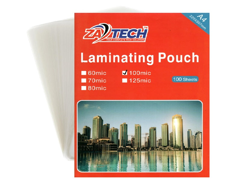 ZATECH A4 Laminating Pouch 200Micx100Pck