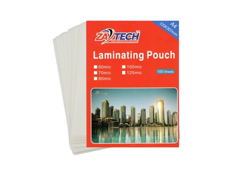 ZATECH A4 Laminating Pouch 250Micx100Pck