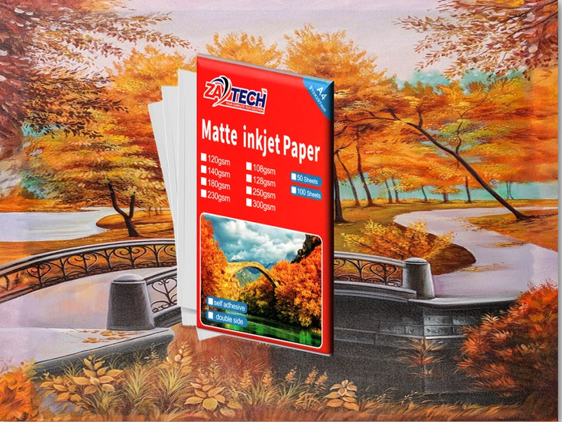 ZATECH 2 Side Matte Inkjet  Photo Paper
