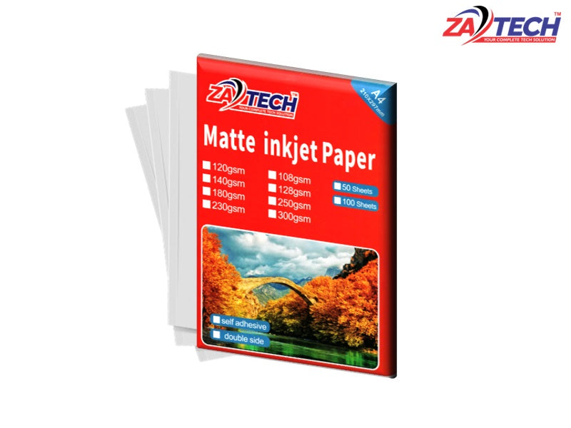 ZATECH 2 Side Matte Inkjet  Photo Paper