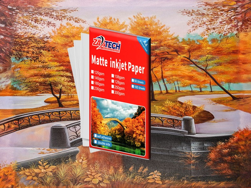ZATECH 2 Side Matte Inkjet  Photo Paper