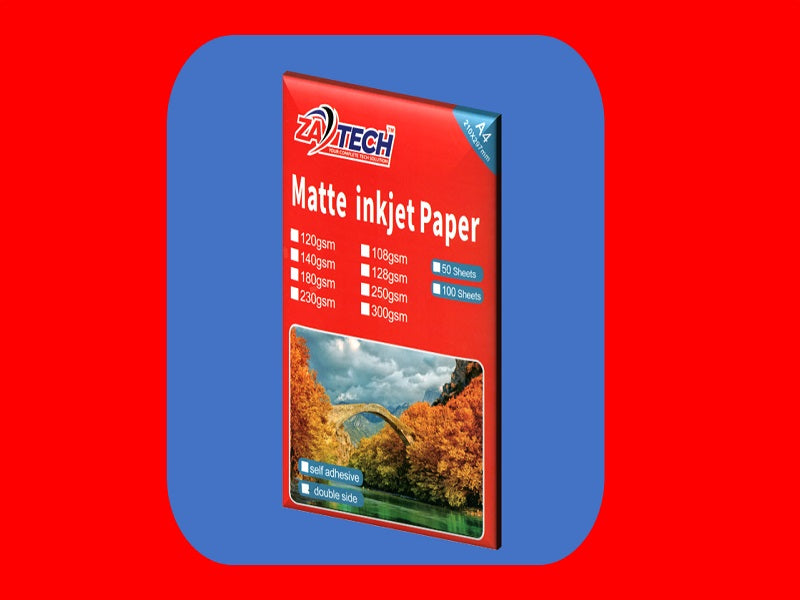 ZATECH 2 Side Matte Inkjet  Photo Paper