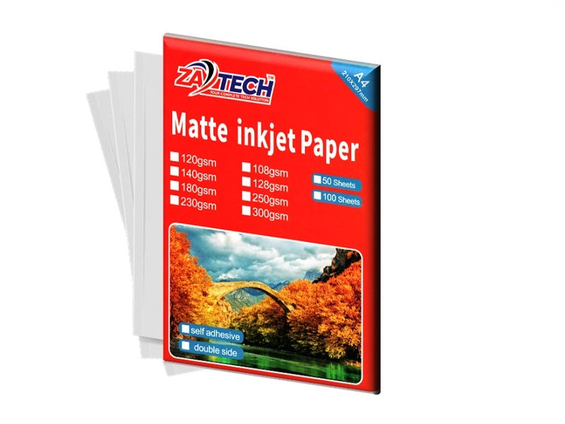 ZATECH 2 Side Matte Inkjet  Photo Paper