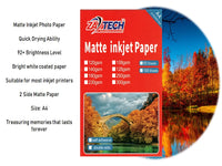 ZATECH 2 Side Matte Inkjet  Photo Paper