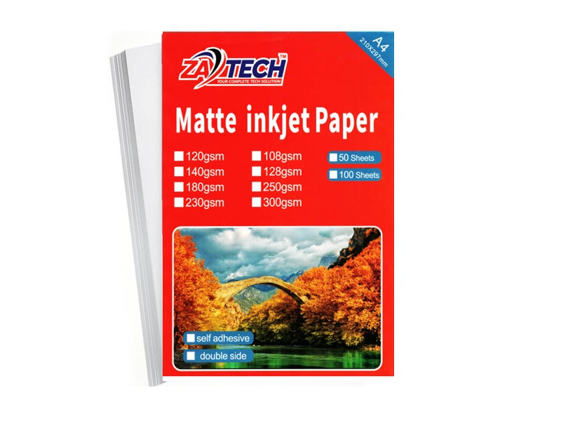 ZATECH A4 Sticker Matte Photopaper