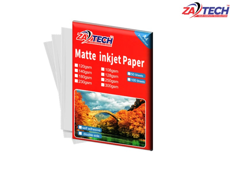 ZATECH A4 Sticker Matte Photopaper