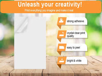 ZATECH A4 Sticker Matte Photopaper