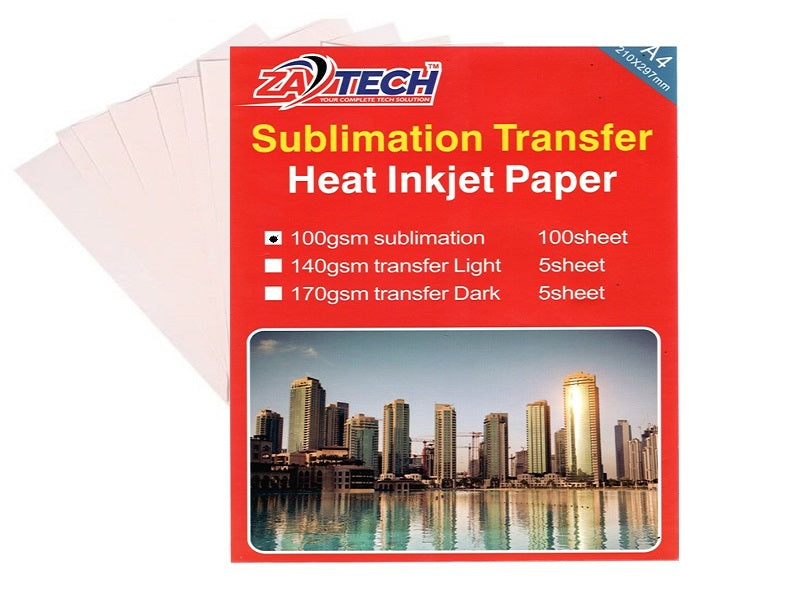 ZATECH A4 Sublimation Paper 100G X 100Pk
