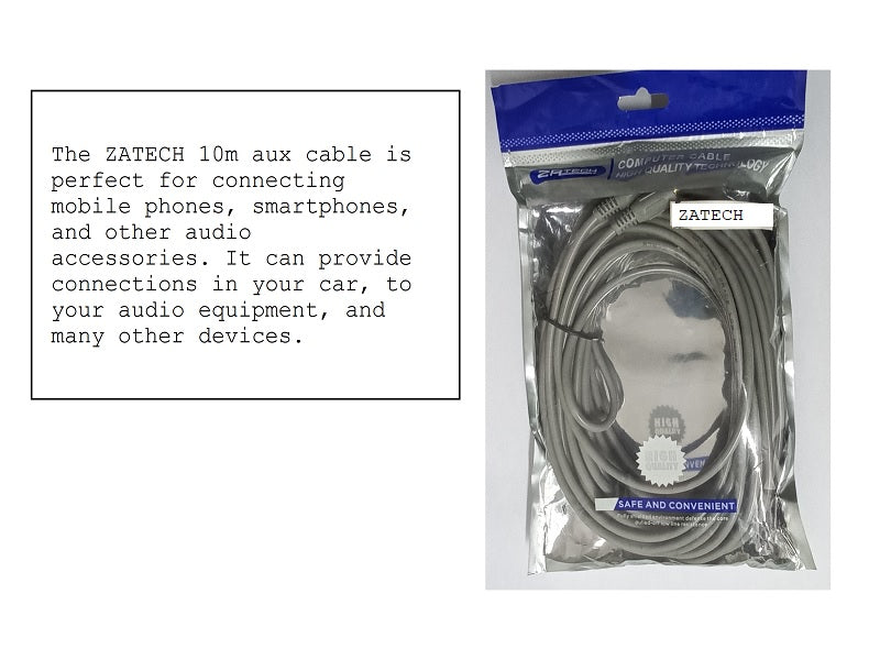 ZATECH Audio Cable 10 Mtr Stereo