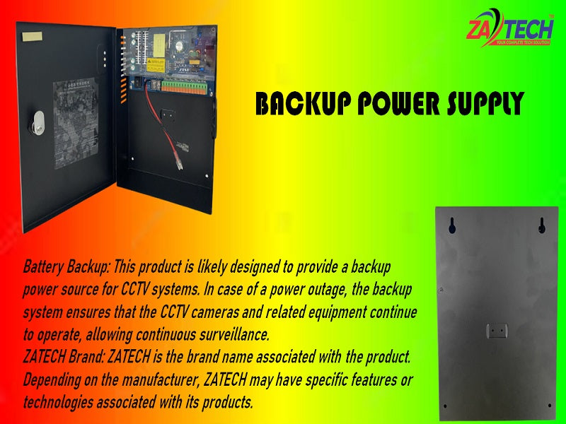 ZATECH Batt Backup CCTV Outdoor 9Ch