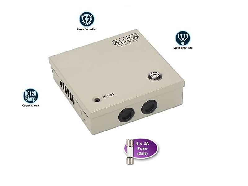 ZATECH CCTV Outdoor 4Ch Power Supply