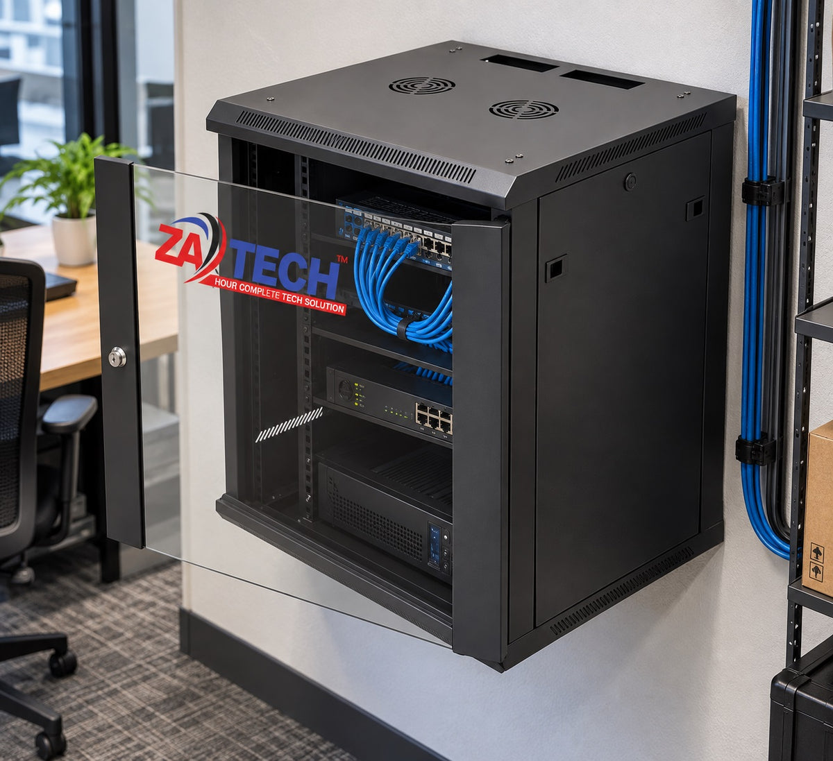 ZATECH Cab18U Swing 500+100 Server Cab