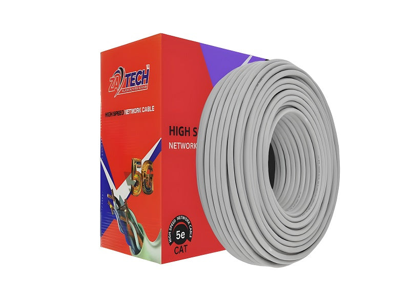 ZATECH Cat5 Utp Cable 100Mtr Indoor Grey