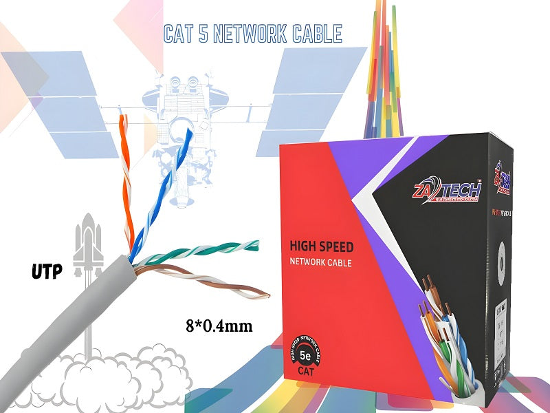 ZATECH Cat5 Cables Approx 305 Mtr Utp