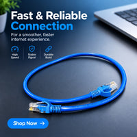 ZATECH Cat6 Blue Network Cable 0.5 Meter