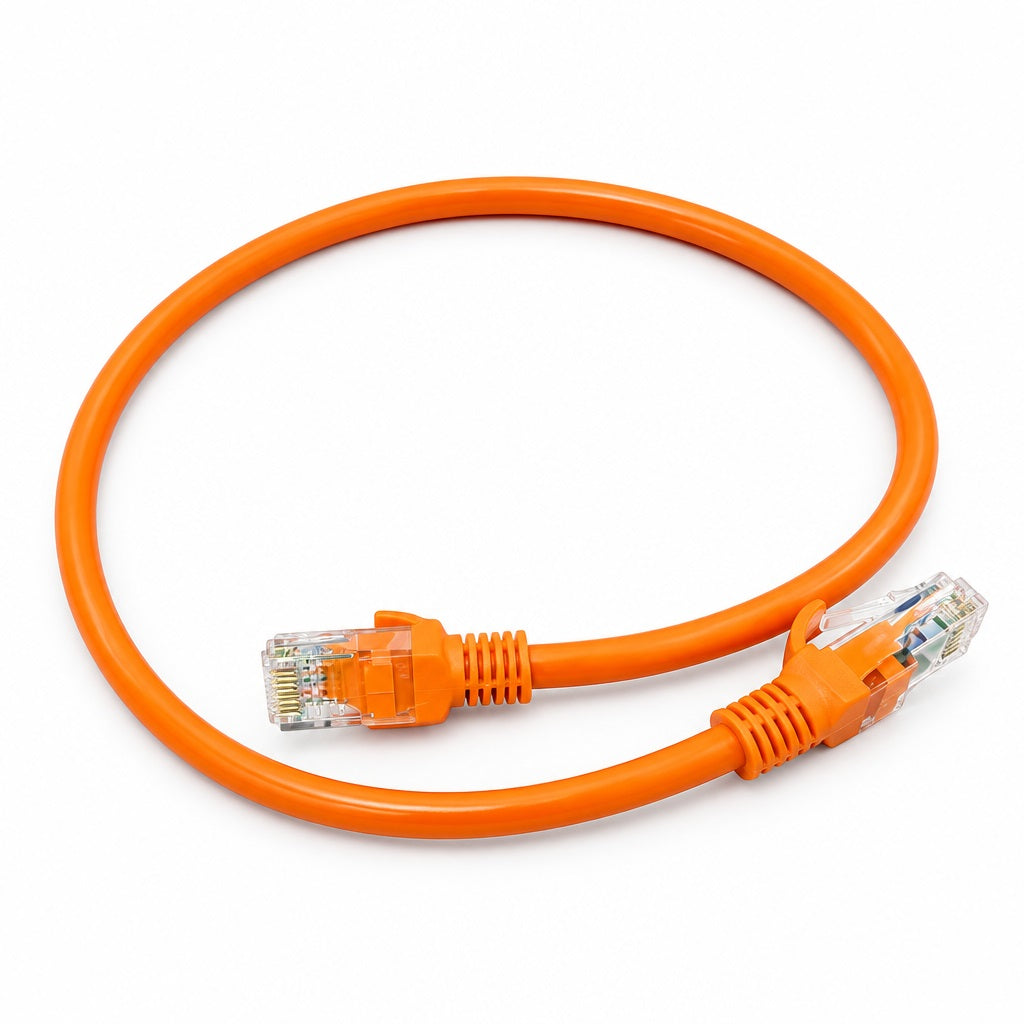 ZATECH Cat6 Orange Network Cable 0.5 Mtr