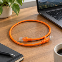 ZATECH Cat6 Orange Network Cable 0.5 Mtr