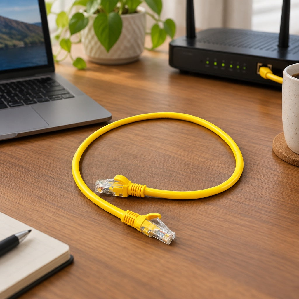 ZATECH Cat6 Yellow Network Cable 0.5 Met