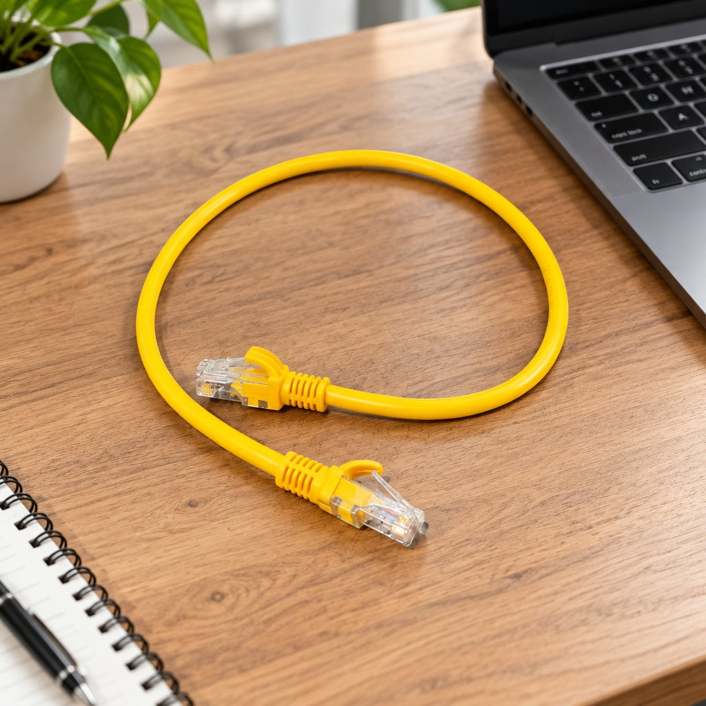 ZATECH Cat6 Yellow Network Cable 0.5 Met