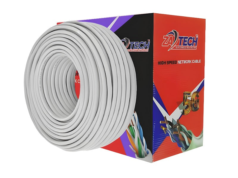 ZATECH CAT6 Utp Cable 100M Indoor Grey