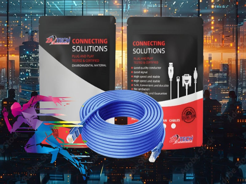 ZATECH Cat6 Cable 10 Mtr Utp Copper
