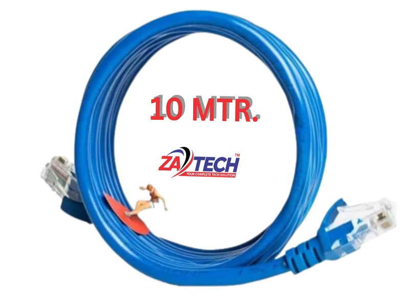 ZATECH Cat6 Cable 10 Mtr Utp Copper