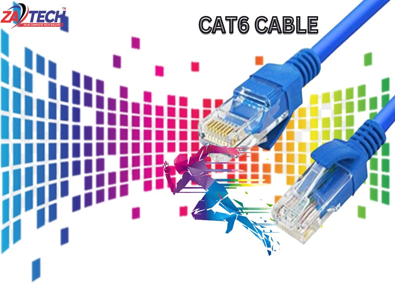 ZATECH Cat6 Cable 10 Mtr Utp Copper