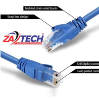 ZATECH Cat6 UTP Network Patch Cable 15m - RJ45, Grey, LAN Ethernet Cable – view 3