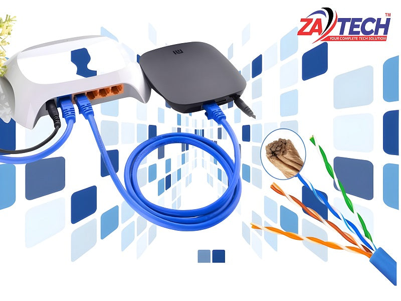 ZATECH Cat6 Cable 1 Mtr Utp Copper