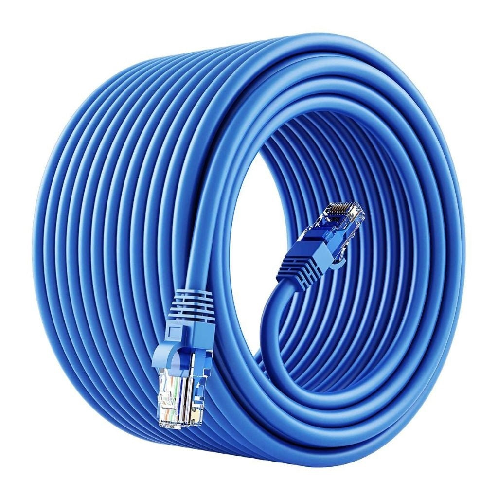 ZATECH Cat6 UTP Network Patch Cable 20m - RJ45, Grey, LAN Ethernet Cable
