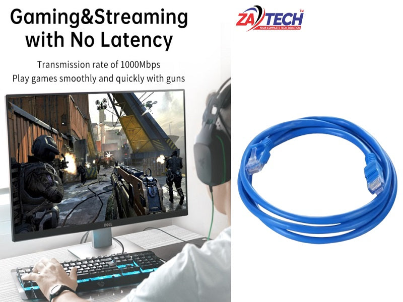 ZATECH Cat6 Cable 3 Mtr Utp Copper