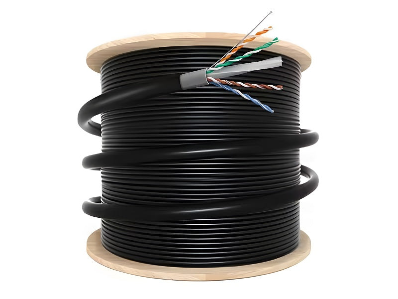 ZATECH Cat6 305Mtr Outdoor Blk Network