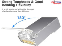 ZATECH Cat6 Shilded Pass Through Copper