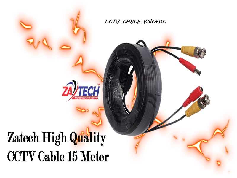 ZATECH CCTV Cable 15 Mtr
