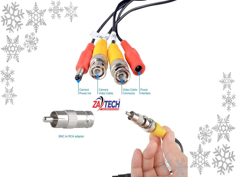ZATECH CCTV Cable 15 Mtr