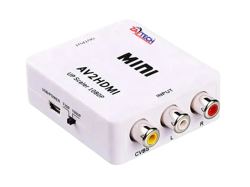 ZATECH Convertor Av2 Hdmi Up Scaler 1080