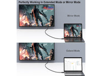 ZATECH Display 2 Display 1.8 Mtr Cable