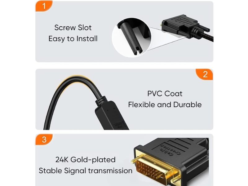 ZATECH Dvi Male To Hdmi Female Adapter